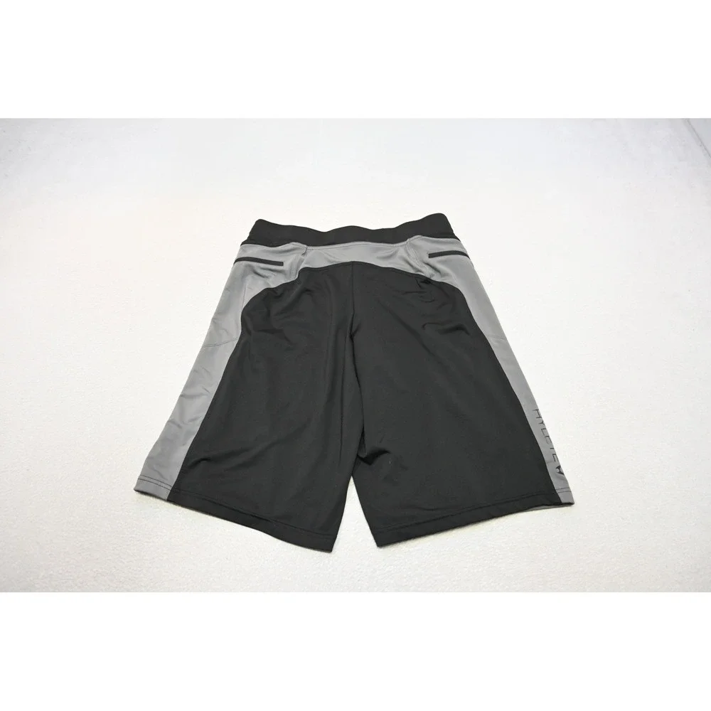 Hylete Training Gym Shorts Mens Small Black Grey Board Athletic‎ Excellent